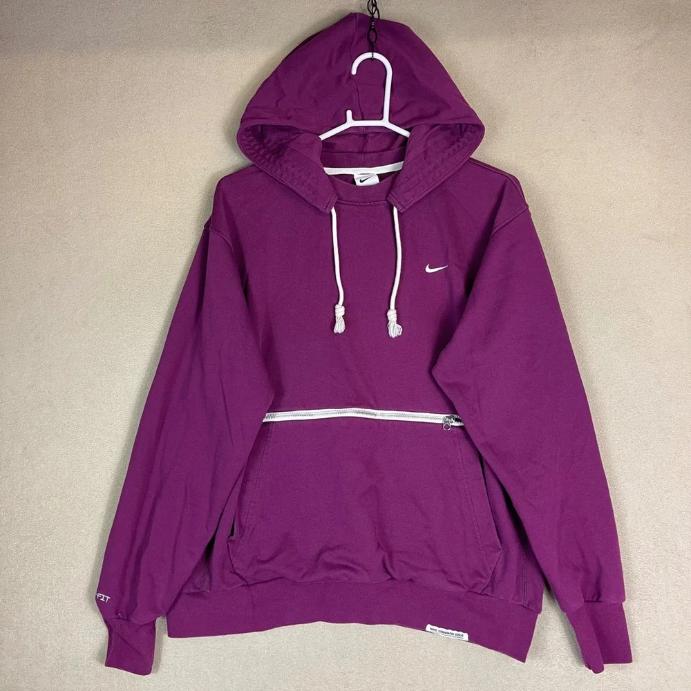 Nike Standard Issue Purple Hoodie Mens L‎ Sweatshirt Pullover Classic Modern